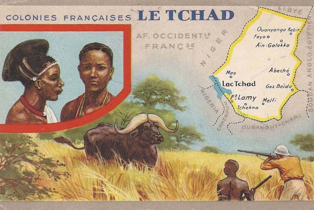 All-About-Trade-Beads---Shiny-Glass-with-a-Dark-Past-A-vintage-color-postcard-captioned-French-Colonies-Chad.-Image-via-Rare-Historical-Photos.