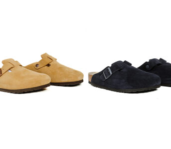 Birkenstock-Drops-2-New-Boston-Colorways-for-SS23-beige-and-black-front-side