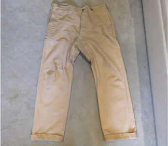 Fade-Friday---Bob-Dong-Selvedge-HBT-Officers-Pants-(5-Years,-Unknown-Washes)-Front