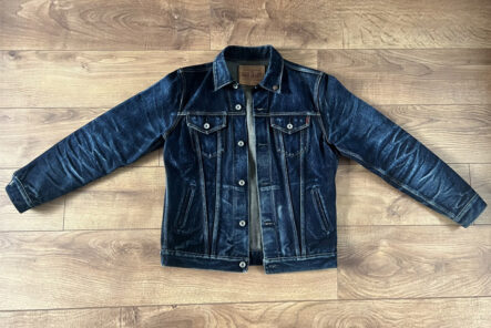 Fade-Friday---Iron-Heart-IH-526L-19-oz.-Left-Hand-Twill-Type-III-Jacket-(7-Months,-2-Soaks)-front
