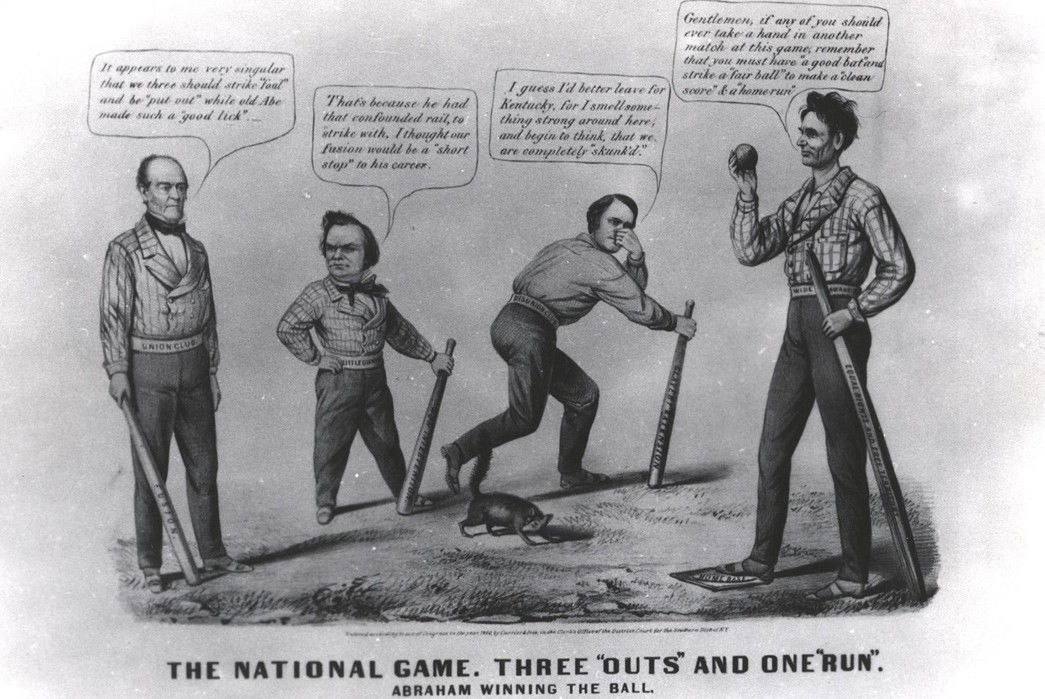 How-Baseball-Influenced-Menswear-Pt.-1-1860-political-cartoon-featuring-Abe-Lincoln-image-via-BaseballHallHall.org