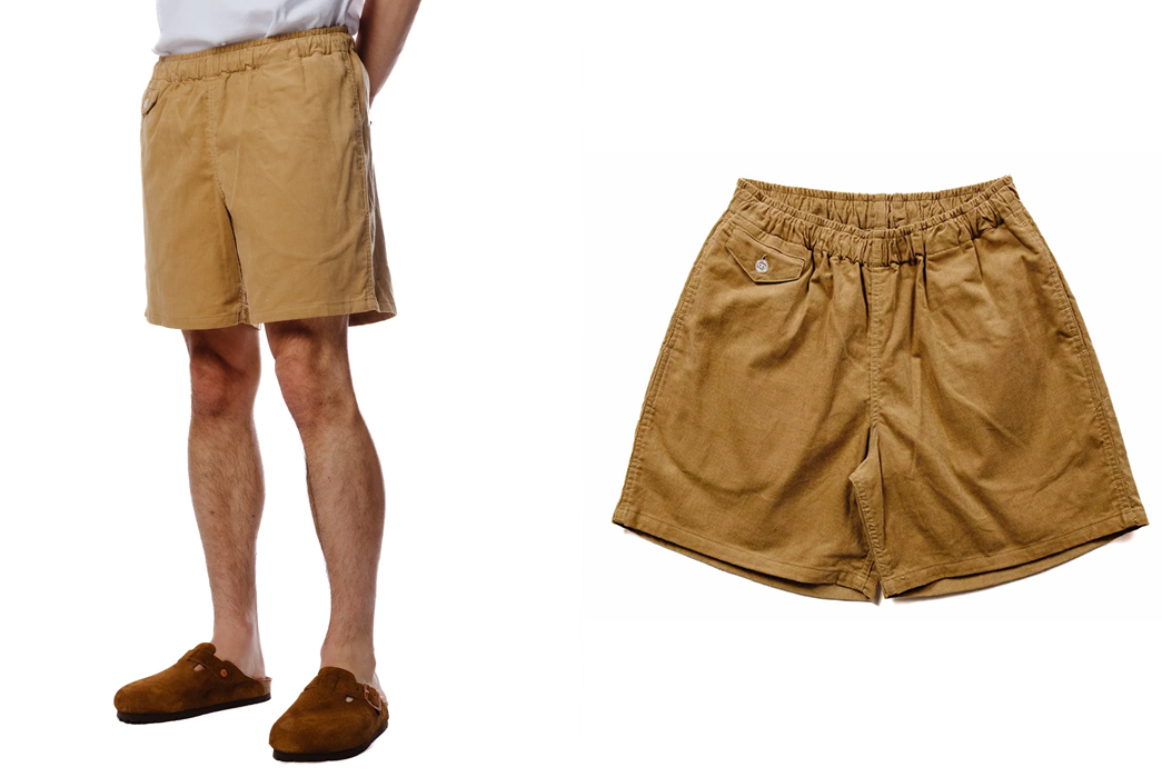 One-More-On---July-2023-The-Real-McCoy’s-MP23014-Summer-Corduroy-Swim-Shorts-Front-model-and-front