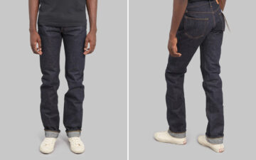 Samurai-Celebrates-25-Years-with-25-oz.-Selvedge-710xx-Jeans-front-and-side-back-model