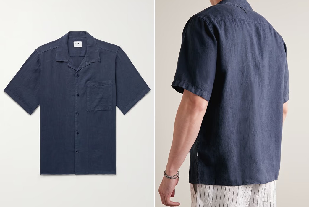 Short-Sleeved-Linen-Shirts---Five-Plus-One-Julio-5706-Convertible-Collar-Linen-Shirt