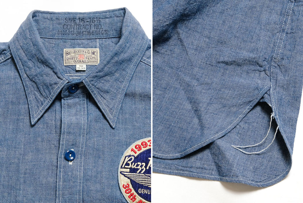 Buzz Rickson's 30th Anniversary Chambray Features Commemorative Patch ...