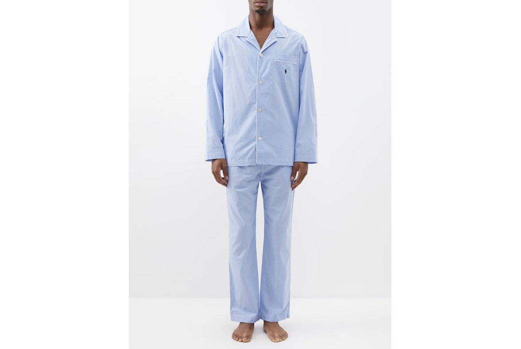 History-of-Pajamas---Title-TBD-Ralph-Lauren-Logo-embroidered-gingham-cotton-pyjamas-via-Matchesfashion