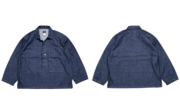 Post-O'Alls-Reproduced-the-Iconic-Army-Denim-Pullover-Shirt-front-and-back