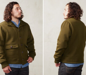 The-Division-Road-x-Dehen-1920-Knit-Submariner-Jacket-is-an-Autumnal-Grail-Front-and-back-model-top-part