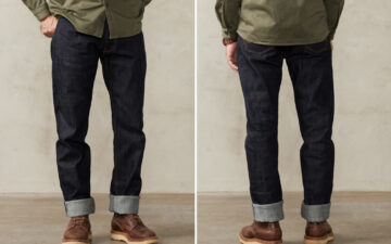 Benzak's-BDD-707-Arrives-in-Collect-Mills-Heavy-Slub-Selvedge-Front-and-back-bottom-part-model
