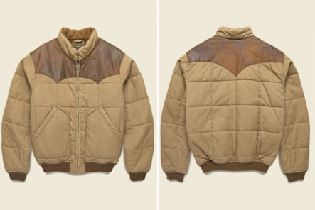 RRL-Breckenridge-Quilted-Oil-Cloth-Bomber-Front-and-back