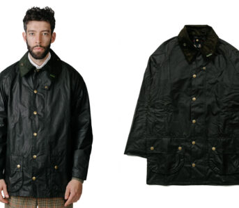 Barbour-Updates-Beaufort-Jacket-Fit-for-40th-Anniversary-Edition-front-model-and-front