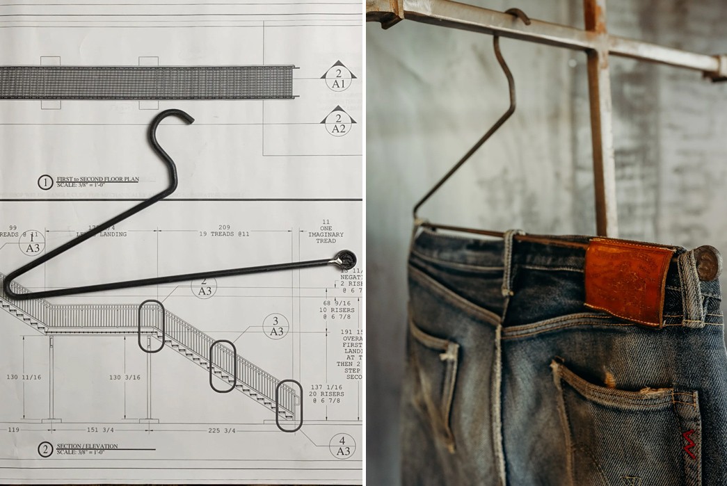 Hang Your Jeans Right with Iron Shop Provisions' Denim Hanger