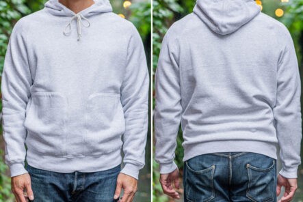 Knickerbocker's-Double-Face-Waffle-Hoodie-is-For-The-Big-Chill-front-and-back-model