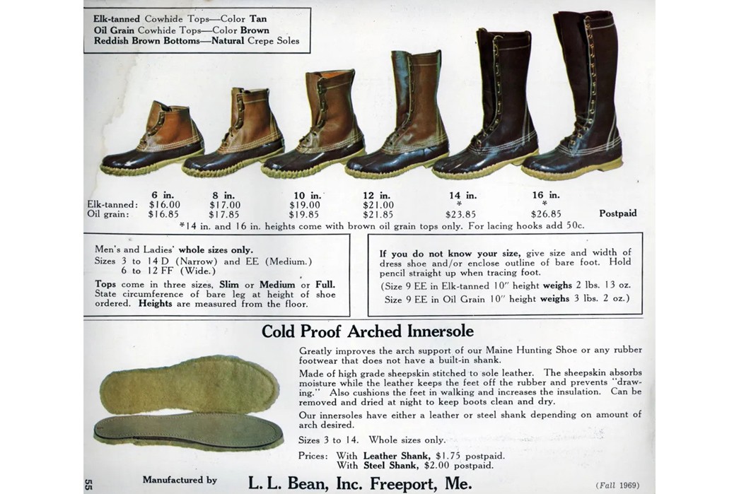 The-Maine-Attraction-All-About-Leather-Footwear-Being-Made-in-Maine-Fall-1969-advertisement-for-the-L.L.-Bean-Maine-Hunting-Boot.-Image-via-Pinterest.