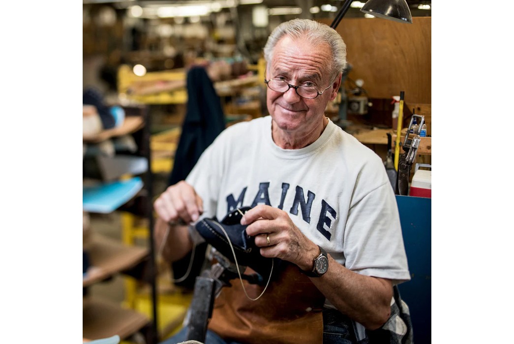 The-Maine-Attraction-All-About-Leather-Footwear-Being-Made-in-Maine-One-of-Rancourt's-master-hand-sewers,-keeping-the-craft-alive.-Image-via-Rancourt.