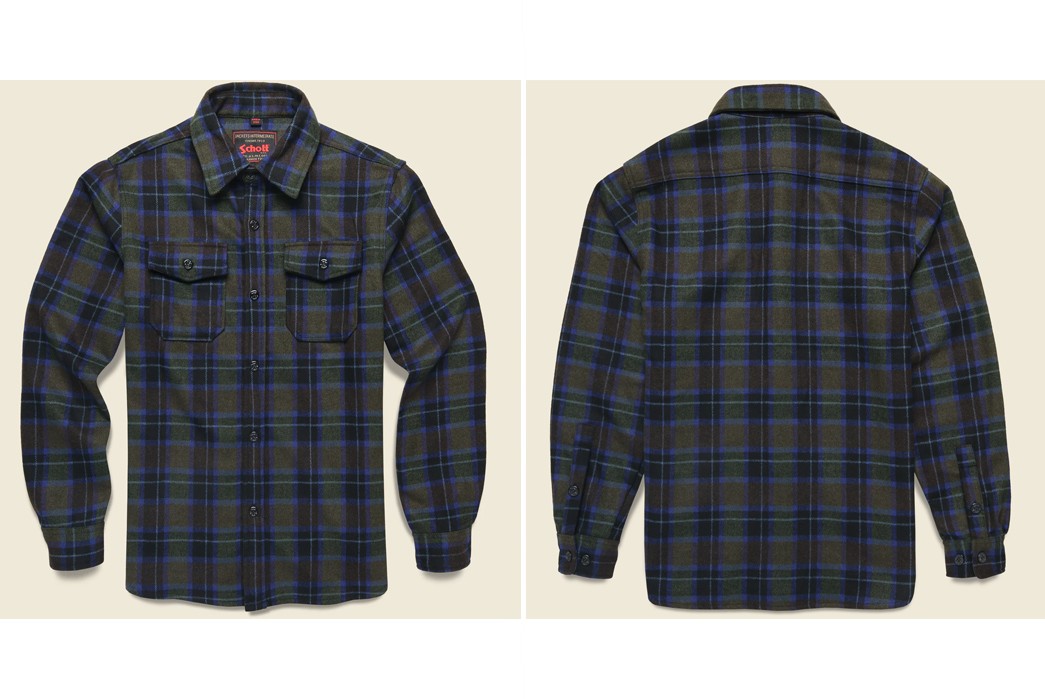 Wool-Flannel-Shirts---Five-Plus-One-CPO-Wool-Shirt---Spruce-Plaid