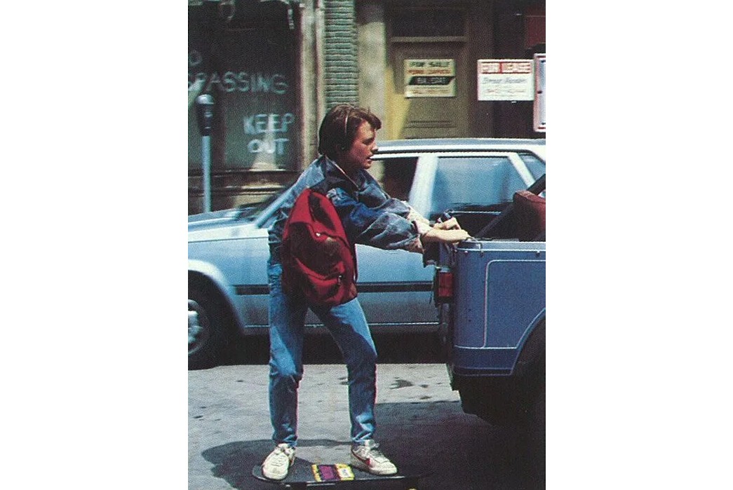 The-History-of-the-Backpack-Marty-McFly-(Michael-J.-Fox)-sported-a-red-pack-in-Back-to-the-Future-Part-II-(1989).-Image-via-GQ-España.