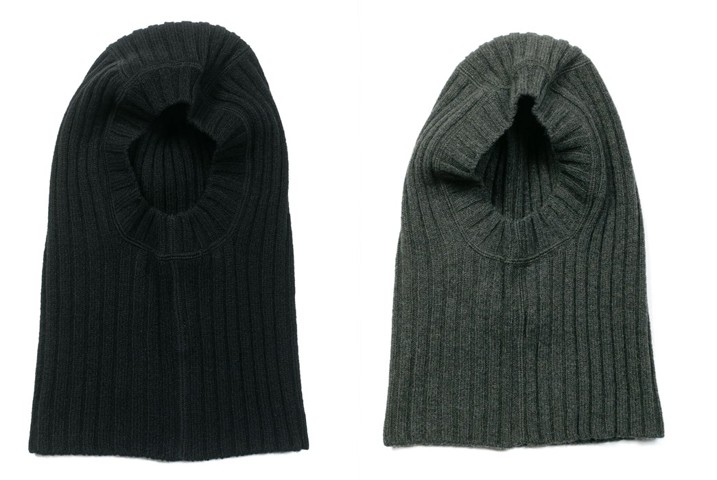 All-About-Balaclavas---History,-Social-Context,-&-Modern-Makers-Margaret-Howell-MHL-Ribbed-Balaclava-Lambswool,-available-for-$102-from-Lost-&-Found.