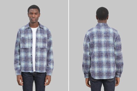 Rogue-Territory-Utility-Plaid-Shirt-Mohair-front-and-back-model
