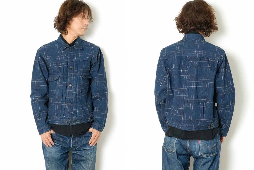 ジャケット・アウター maturely / Kasuri Print Ensemble BLUE Studio D'Artisan Midare Kasuri Denim Jacket