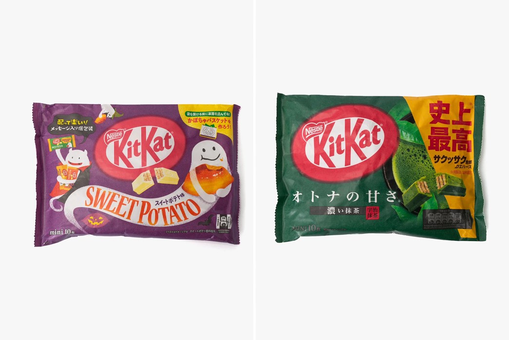Kiriko-Offers-Japanese-Exclusive-Kit-Kat-Flavors-purple-and-green