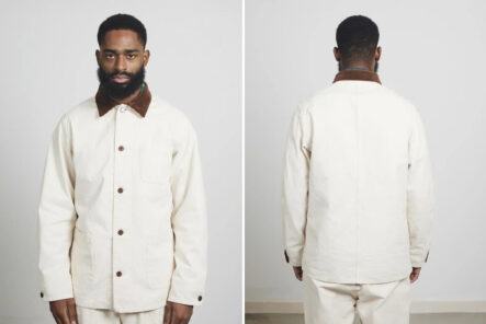 Suevas'-Corduroy-x-Canvas-Coverall-is-Full-of-Rare-Japanese-Materials-front-and-back-model