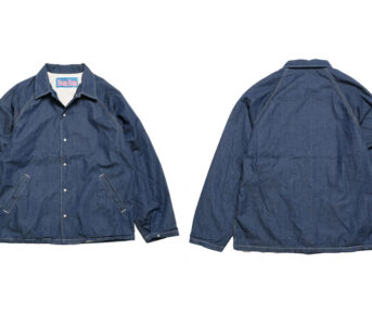 Blue-Blue-Japan-Whips-Up-Coach-Jacket-from-Linen-Blend-Denim-front-and-back