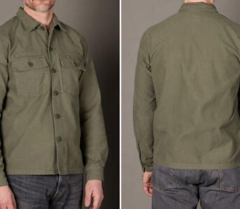 Fob-Factory's-F2362-Fatigue-Shirt-Could-Be-Your-Denim's-New-Best-Friend-front-and-back-model