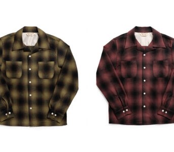 Jelado's-Westcoast-Shirt-is-Back-in-Two-Shadowplaid-Wool-Blends-yellow-and-red-front