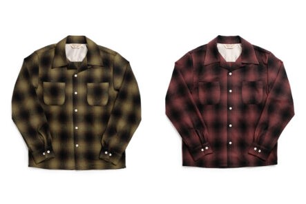 Jelado's-Westcoast-Shirt-is-Back-in-Two-Shadowplaid-Wool-Blends-yellow-and-red-front