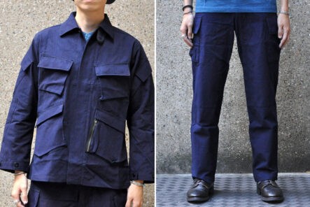 Join-the-Indigo-Army-with-Samurai's-Natural-Indigo-Dyed-Ripstop-front-jacket-and-jeans-model