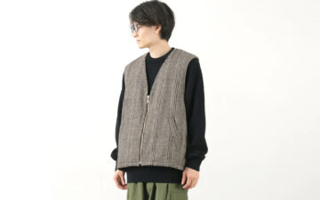 Son-of-the-Cheese'-Check-Wool-Vest-front-side