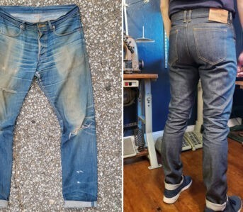 Fade-Friday---Skinner-American-Goods-12-oz.-Kaihara-(2.5-Years,-5-6-Washes)-front-and-back-model
