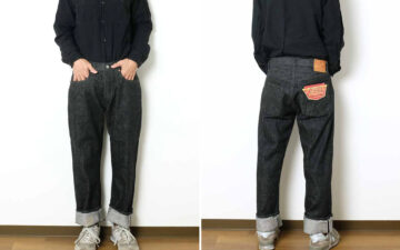 Suagr-Cane-Renders-its-Iconic-1947-Jean-in-New-14.25-oz.-Black-Selvedge-Denim-front-and-back-model