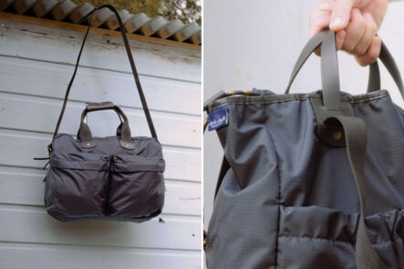 Glide-into-Lightweight,-Water-Resistant-Carry-with-Bleu-de-Chauffe's-Paraglyde-Collection-front-and-model