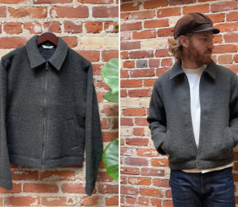 Go-Loopy-With-3sixteens-Charcoal-Boucle-Club-Jacket-front-and-front-model