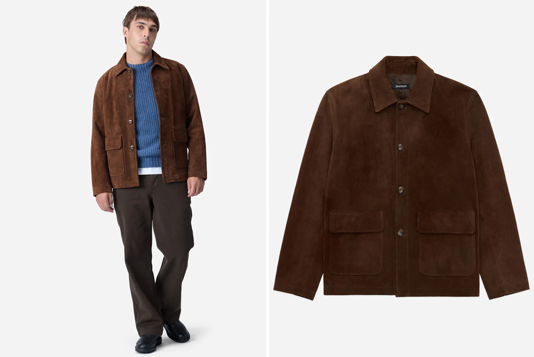 3sixteen's Work Jacket is Sweet in Chocolate Suede